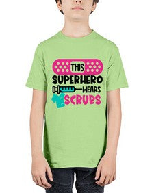 This Superhero Wears Scrubs Style Style 1565# - nurse - Youth Tee Unisex