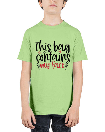 This bag contains my face Design Style 216# - beauty - fashion - Youth Tee Unisex