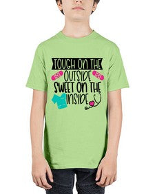 Tough On The Outside Sweet On The Inside Style Style 1581# - nurse - Youth Tee Unisex