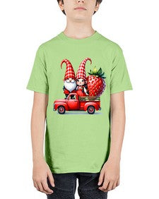 Truck Gnome Strawberries 1673# - strawberry - Youth Tee Unisex