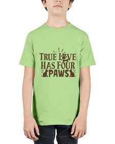 True Love Has Four Paws Style 24# - cats - Youth Tee Unisex