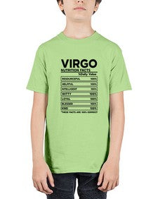 Virgo Nutrition Facts 530# - virgo - Youth Tee Unisex