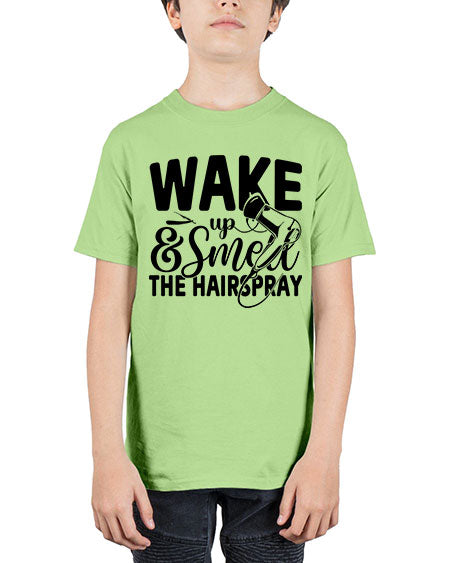 Wake Up Smell The Hairspray 1601# - hairdresser - Youth Tee Unisex