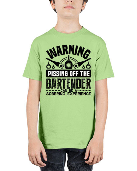 Warning Style 462# - bartender - Youth Tee Unisex