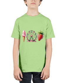 Watercolor Strawberry Fair 1693# - strawberry - Youth Tee Unisex