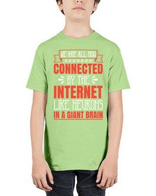 We are all now connected by the internet like neurons in a giant brain 42# - internet - Youth Tee Unisex