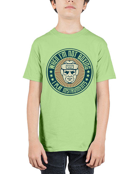When Im not boxing I play instruments 1754# - boxing - Youth Tee Unisex