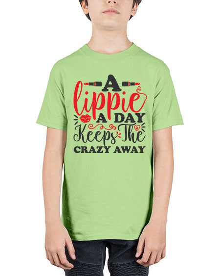 a lippie a day keeps the crazyaway Style 166# - beauty - fashion - Youth Tee Unisex