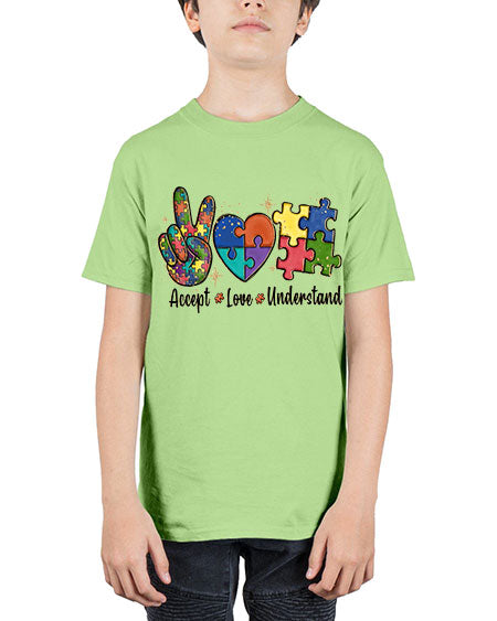 accept love understand 2# - autism - Youth Tee Unisex