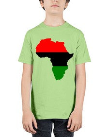 africamap 276# - black words and phrases - Youth Tee Unisex