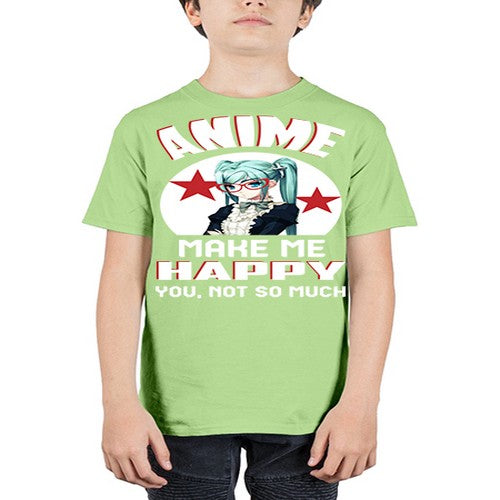 anime make me happy you not so much210# - anime - Youth Tee Unisex