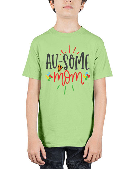 ausome mom Style 4# - autism - Youth Tee Unisex