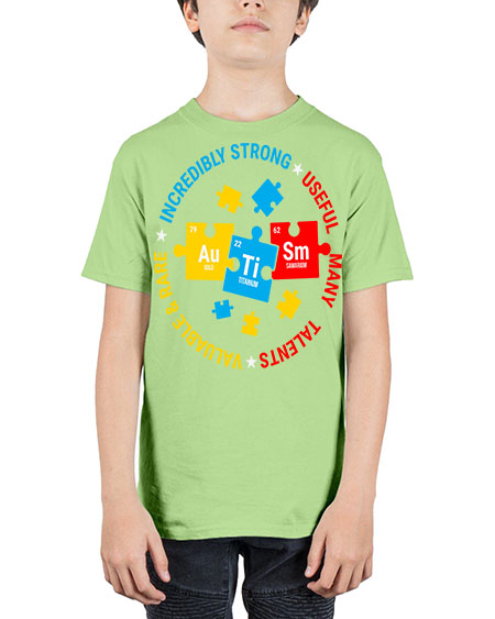 autism elements periodic table awareness 19# - autism - Youth Tee Unisex