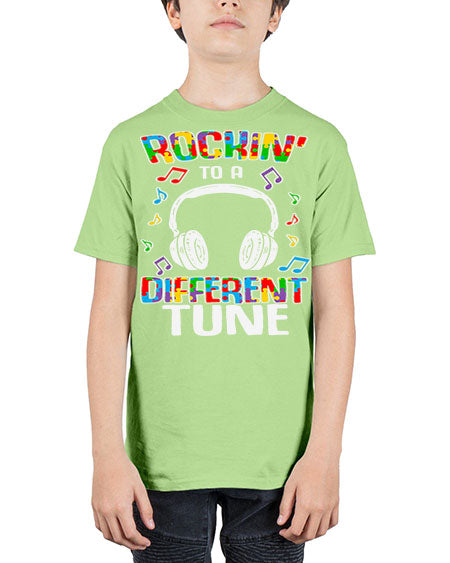 autism game rocking to a 23# - autism - Youth Tee Unisex