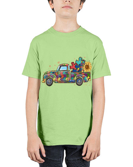 autism pick up truck - autism - Youth Tee Unisex