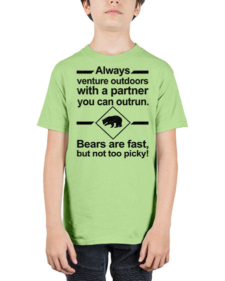 bears are fast but not picky 55# - bears - animals - Youth Tee Unisex