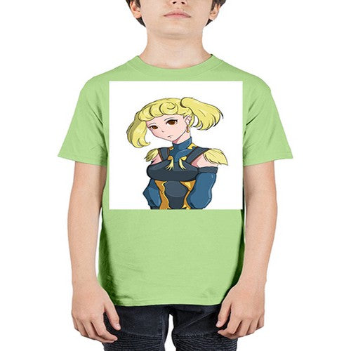 blonde girl wearing royal dress 30# - anime - Youth Tee Unisex