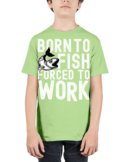 born to fish 64# - shark-fish - Youth Tee Unisex