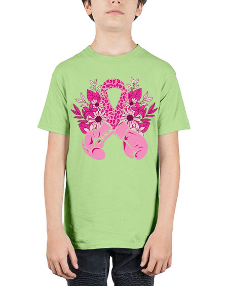 boxing gloves breast cancer - breast cancer - Youth Tee Unisex