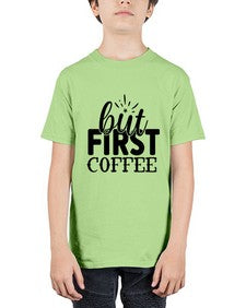 but first coffee 697# - tea - Youth Tee Unisex