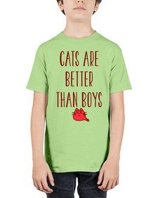cats are better than boys - cats - Youth Tee Unisex