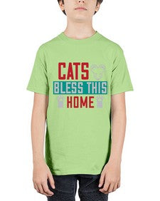 cats bless this home Style 36# - cats - Youth Tee Unisex