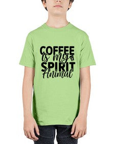 coffee is my spirit animal 820# - tea - Youth Tee Unisex