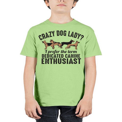 crazy dog lady - dogs - Youth Tee Unisex