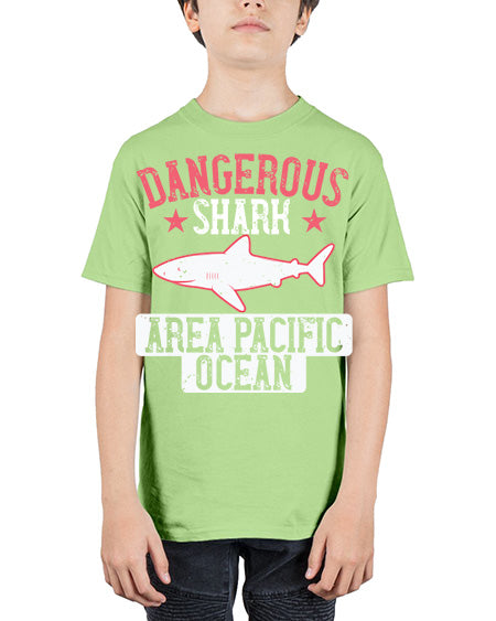 dangerous shark area pacific ocean Style 92# - shark-fish - Youth Tee Unisex