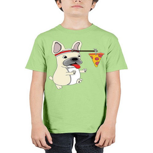 dog pizza funny shirt 90# - dogs - Youth Tee Unisex