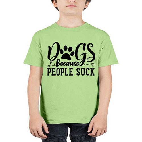 dogs because people suck 26# - dogs - Youth Tee Unisex