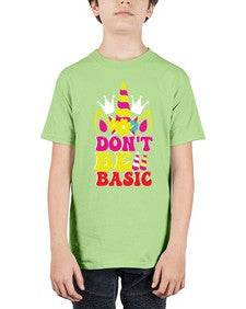 dont be basic 94# - unicorn - Youth Tee Unisex