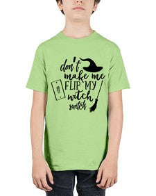 dont make me flip my witch switch 44# - witch - Youth Tee Unisex