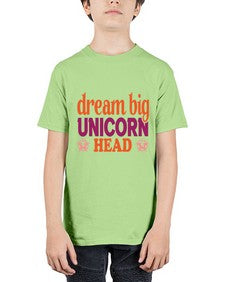 dream big unicorn head 108# - unicorn - Youth Tee Unisex