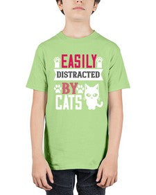 easily distracted by cats Style 47# - cats - Youth Tee Unisex