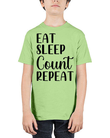 eat sleep count repeat 735# - pharmacist - Youth Tee Unisex