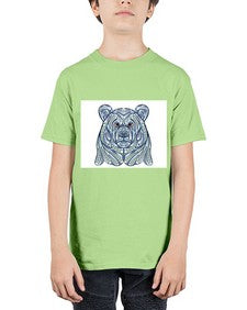 ethnic bear 416# - mandala - Youth Tee Unisex