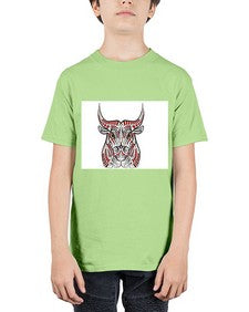 ethnic bull 418# - mandala - Youth Tee Unisex