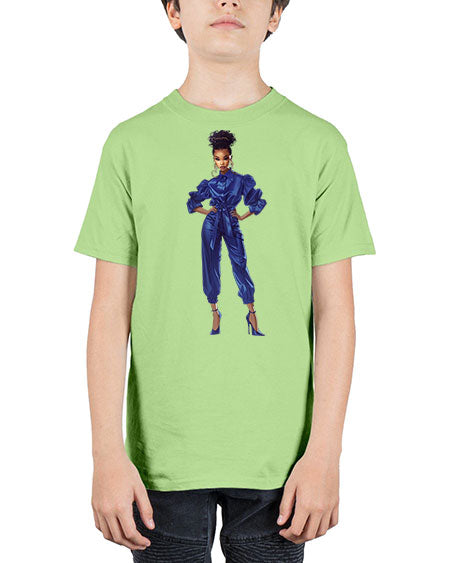 fashion girl in indigo 25# -  fashion - Youth Tee Unisex