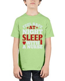 feel safe at night sleep with a nurse Style 776# - nurse - Youth Tee Unisex