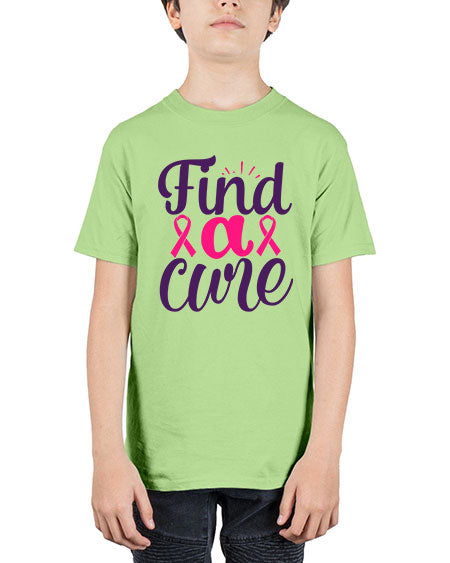 find a cure - breast cancer - Youth Tee Unisex
