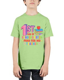 first day of Kindergarten Pray 106# - kindergarten - Youth Tee Unisex