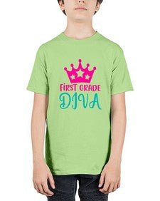 first grade diva 128# - first grade - Youth Tee Unisex