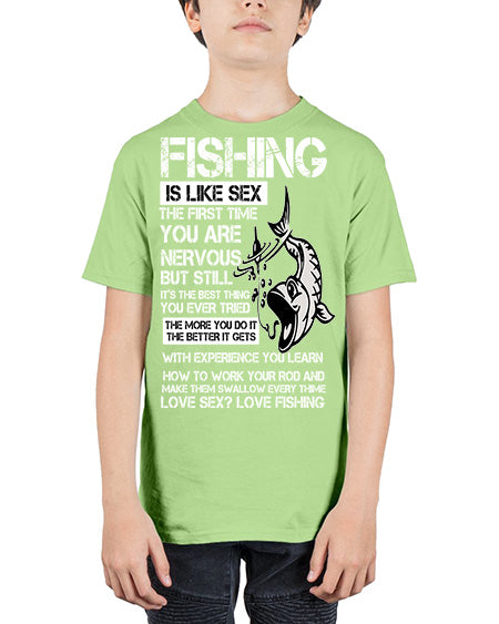 fishing 28# - shark-fish - Youth Tee Unisex