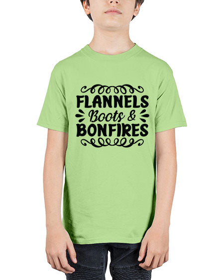 flannels boots bonfires 89# -  fashion - Youth Tee Unisex