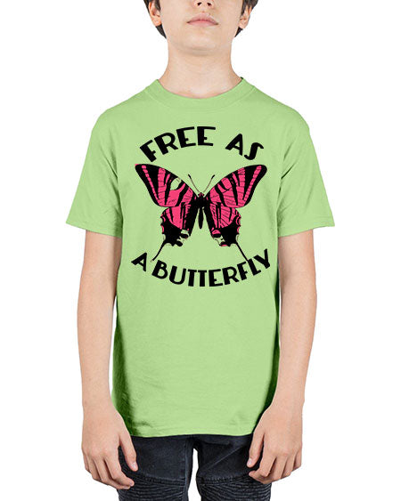 free as a butterfly - butterfly - Youth Tee Unisex