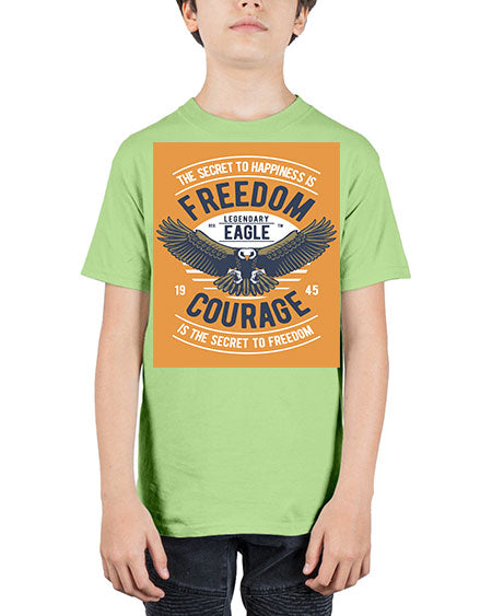 freedom eagle 35# - birds - Youth Tee Unisex