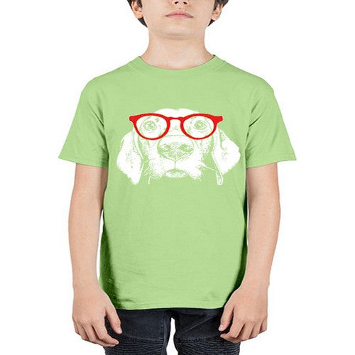 glass dog 145# - dogs - Youth Tee Unisex
