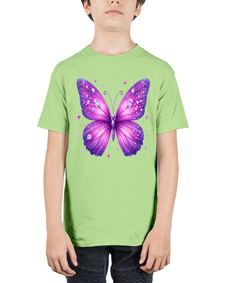 glitter butterfly 13# - butterfly - Youth Tee Unisex