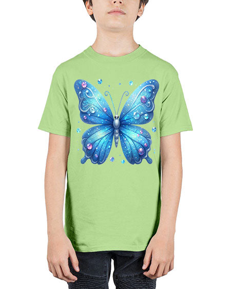 glitter butterfly 17# - butterfly - Youth Tee Unisex